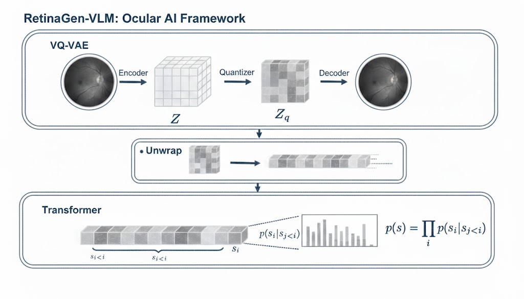 RetinaGen-VLM Architecture